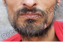 Mouth Head Man Slim Average Bearded Street photo references